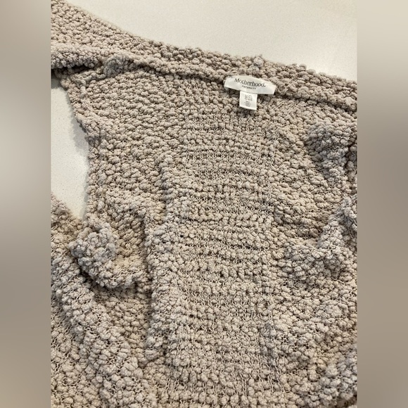 MOTHERHOOD maternity yarn vest/cardigan very cozy L/some pulls/wear - Picture 3 of 13